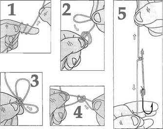 Как привязать крючок к леске, плетенке: лучшие рыболовные узлы